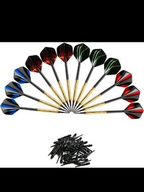 New!Acorn 12 Pcs Soft Tip Darts Set 14g Plastic Tipped 36 Extra 2BA Replacements